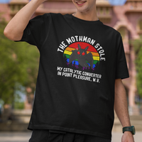 Funny Mothman T Shirt The Mothman Stole My Catalytic Converter In Point Cryptid - Wonder Print Shop