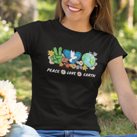 Earth Day T Shirt Earth Day Peace Love Earth Teacher Environment Day Recycle - Wonder Print Shop