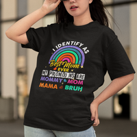 Mother's Day T Shirt Funny I Identify As Best Mom Ever Mother's Day Mom Pronouns - Wonder Print Shop