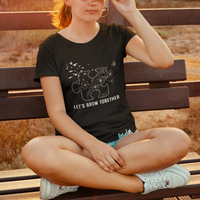 Autism Awareness T Shirt Let's Grow Together Puzzle Tree - Wonder Print Shop