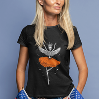 Skeleton Ballerina T Shirt Skeleton Ballerina Tutu Ballet Dance Girl Dancing Skeleton Halloween Costume Girls - Wonder Print Shop