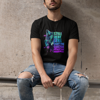 Suicide Prevention Awareness T Shirt Wolf Still Here Still Fighting Suicide Prevention Awareness - Wonder Print Shop