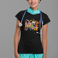 Halloween Nurse T Shirt Spooky Season Nurse Witch Ghost Halloween Costume - Wonder Print Shop
