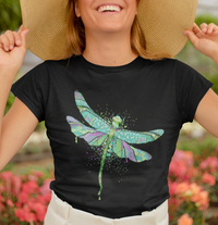 Beautiful Dragonfly Insect Lover Spiritual Inspirational T-Shirt - Wonder Print Shop