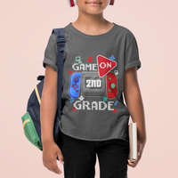 Game On 2nd Grade T Shirt For Kid Video Game Back To School Gaming - Wonder Print Shop