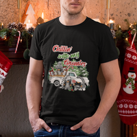 Gnome Christmas T Shirt Chillin With My Gnomies Xmas Truck - Wonder Print Shop