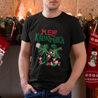 Mele Kalikimaka Santa Climb Palm Tree Hawaiian Christmas T Shirt - Wonder Print Shop