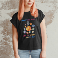 Dot Day T Shirt Polka Dot See Where It Takes You Astronaut Outer Space - Wonder Print Shop