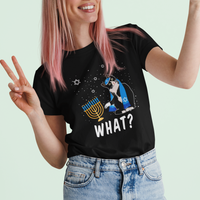 Hanukkah Cat T Shirt What Hanukkah Cat Funny Chanukah Jewish Women Girls Kids - Wonder Print Shop