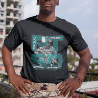 Veteran PTSD T Shirt Proud Tough Strong Determined Teal Ribbon - Wonder Print Shop