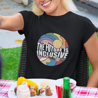 The Future Is Inclusive LGBT Gay Pride Month Retro Groovy T Shirt - Wonder Print Shop