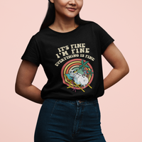 Christmas in July T Shirt It's Fine I'm Fine Everything Is Fine Christmas In July - Wonder Print Shop