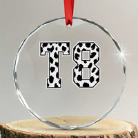 T8 Jersey Number Crystal Glass Ornament Y2k Leopard Number Concert Inspired Outfit Varsity Sports TS10