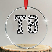 T8 Jersey Number Crystal Glass Ornament Y2k Leopard Number Concert Inspired Outfit Varsity Sports - Wonder Print Shop