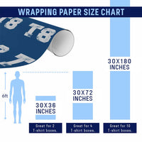 T8 Jersey Wrapping Paper Roll Concert Inspired Outfit Varsity Sports - Wonder Print Shop