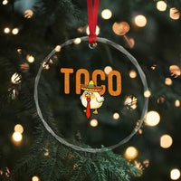 TACO Chicken in Sombrero Crystal Glass Ornament Funny Mexican Food TS02