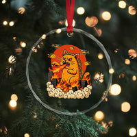 Tacocat Monster Crystal Glass Ornament Funny Cats Taco Lovers - Wonder Print Shop