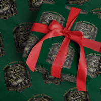 Tactical Trash Panda Wrapping Paper Roll Funny Raccoon Military Graphic Patriotic Veteran