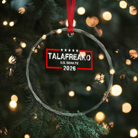 Talafreako U.S. Senate 2026 Crystal Glass Ornament James Talarico Voter Political Supporter