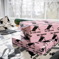 Tall Enough For Your Shins Wrapping Paper Roll Funny Cat Sarcastic Meme