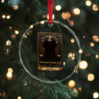 Tarot Card RBG Crystal Glass Ornament When Injustice Becomes Law Resistance Becomes Duty TS10