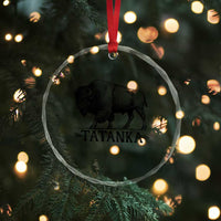 Tatanka Lakota Buffalo Bison Native American West Wildlife Crystal Glass Ornament