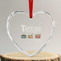 Taters Potatoes Heart Crystal Glass Ornament Funny Movie Fans Holiday Gift - Wonder Print Shop