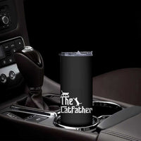 Funny Cat Dad Skinny Tumbler The Catfather - Wonder Print Shop