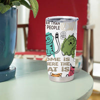 Cute Cat Graphic Tumbler Cup Funny Cat Lover Sayings - Wonder Print Shop