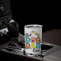 Personalized Dog Dad 3D Inflated Effect Printed Tumbler Cup Custom Dogs Photo Best Dog Dad Ever Thanks For Belly Rubs And Picking Up My Poop - Wonder Print Shop