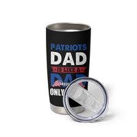 Patriots Dad Tumbler Cup Like A Regular Dad Only Cooler Patriotic Papa US Flag - Wonder Print Shop