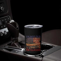 Classic Car Lover Tumbler Cup I'm Not Old I'm Classic Vintage American Flag - Wonder Print Shop