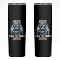 Cool Cat Dad Skinny Tumbler Best Cat Dad Ever Father's Day - Wonder Print Shop