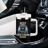 Cool Cat Dad Tumbler With Handle Best Cat Dad Ever Father's Day - Wonder Print Shop