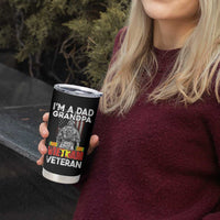 Vietnam Veteran Tumbler Cup I'm A Dad Grandpa Patriotic Father - Wonder Print Shop