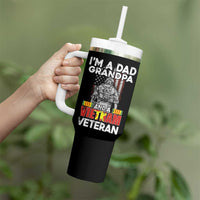 Vietnam Veteran Tumbler With Handle I'm A Dad Grandpa Patriotic Father - Wonder Print Shop
