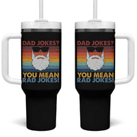 Funny Dad Jokes Tumbler With Handle I Think You Mean Rad Jokes Father's Day Vintage - Wonder Print Shop