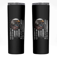 Veteran Dad American Eagle Skinny Tumbler Husband Daddy Protector Hero Us Flag - Wonder Print Shop