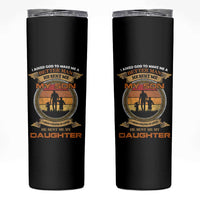 Dad Of Two Skinny Tumbler I Asked God He Sent Me My Son And My Daughter - Wonder Print Shop