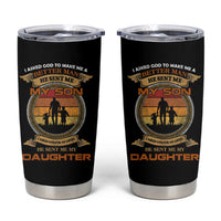 Dad Of Two Tumbler Cup I Asked God He Sent Me My Son And My Daughter - Wonder Print Shop