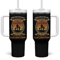Dad Of Two Tumbler With Handle I Asked God He Sent Me My Son And My Daughter - Wonder Print Shop