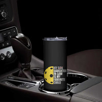 Funny Pickleball Skinny Tumbler Not My Son My Daughter In Law Is My Favorite Child - Wonder Print Shop
