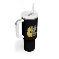 Funny Pickleball Tumbler With Handle Not My Son My Daughter In Law Is My Favorite Child - Wonder Print Shop
