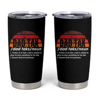 Funny Dad Tax Definition Tumbler Cup Retro Sunset Father's Day - Wonder Print Shop