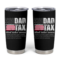 Funny Dad Tax Definition Tumbler Cup Vintage American Flag Father's Day - Wonder Print Shop