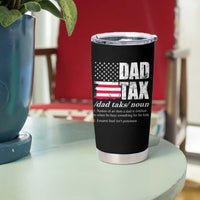 Funny Dad Tax Definition Tumbler Cup Vintage American Flag Father's Day - Wonder Print Shop