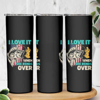Funny Fishing Skinny Tumbler I Love It When She Bends Over Fisherman Fishing Rod - Wonder Print Shop