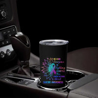 Suicide Prevention Awareness Tumbler Cup Be Kind Everyone Is Fighting A Battle You Know Nothing About Teal Purple Gradient Sunflower - Wonder Print Shop
