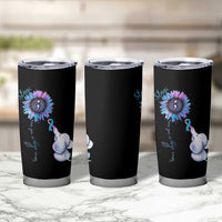 Suicide Prevention Awareness Tumbler Cup Teal Purple Elephant Sunflower Stay Your Story Is Not Over - Wonder Print Shop