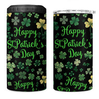 Lucky Irish Shamrocks 4 in 1 Can Cooler Tumbler Happy St Patricks Day